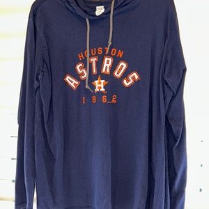 Houston Astros hooded t shirt long sleeve XL
